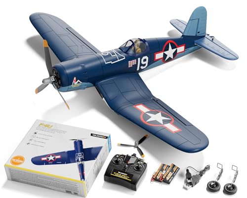 VOLANTEXRC Brushless RC Plane, 4 Channel Remote Control Airplanes with 6-Axis Gyro,3 Modes & Aerobatics, 2.4GHz Radio Controlled Aircraft for Beginners & Adults