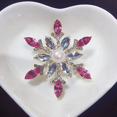 Broche de perles d'eau douce de prestige et bijoux fins pour femme