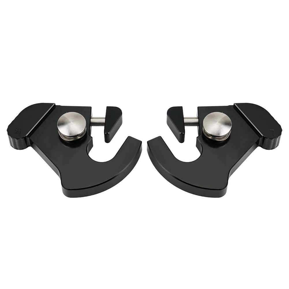 Schwarze Dreh-Clips Für Abnehmbare Sissy Bar & Gepäckträger – Kompatibel Mit Harley Touring, Softail, Sportster