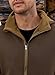 Herberton Men's Fashion Stand Collar Sweatshirt Durable Spring Pullover Warm Fleece Lined 1/2 Zipper Thermal Half Zip Loose Fit Winter Soft Cotton Heavyweight Plain Retro Hoodie Coffee XXL