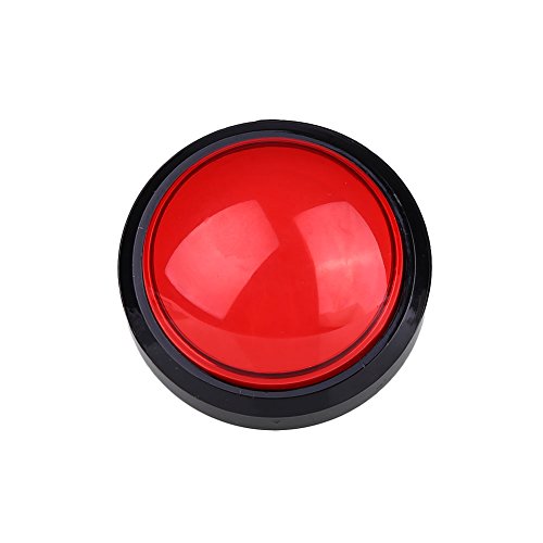 Haihuic 60mm Dome geformte Konvexität Ersatz LED Licht Beleuchtete Arcade Videospiel Push Button Cover