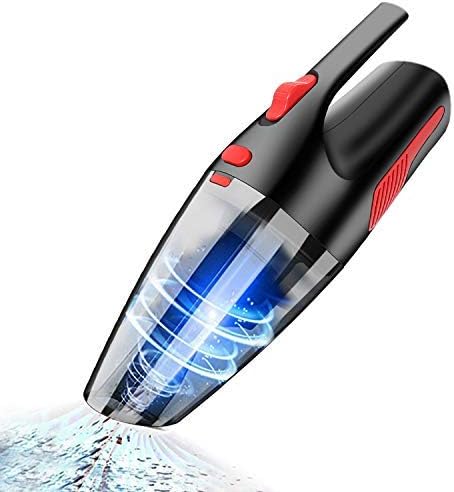 EMOCCI handheld vacuum cleaner Cordless | car hoovers cordless | Portable 5000Pa 100W Powerful Cyclonic Suction Wet-Dry Hand Held Vacuums for Home Kitchen Car Vac Cleaning(Black)