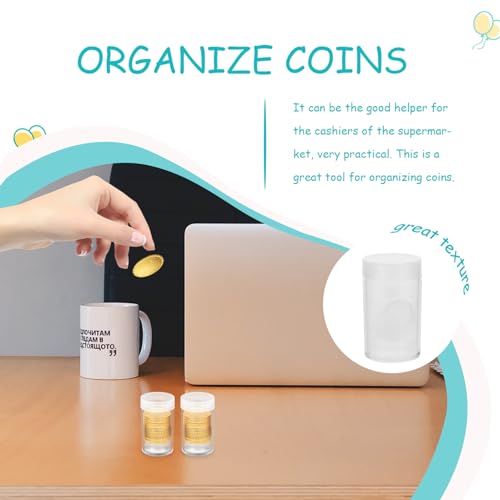 Caja transparente para 20 cápsulas de monedas miniatura 3