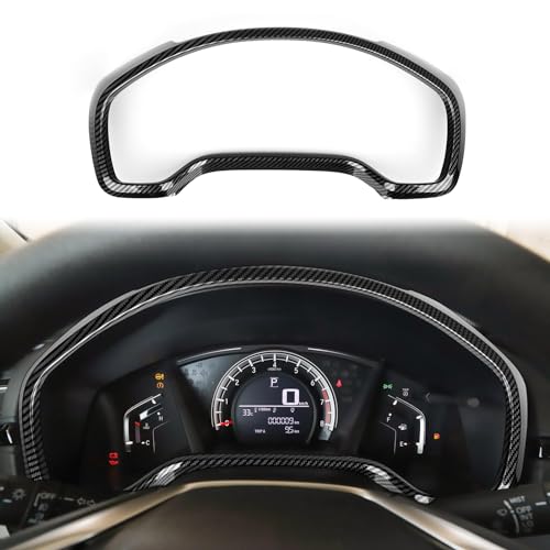 Image of Dashboard Instrument Panel for 2017-2022 Honda CR-V LX EX EX-L Touring Accessories CRV ABS Carbon Fiber Interior Stickers