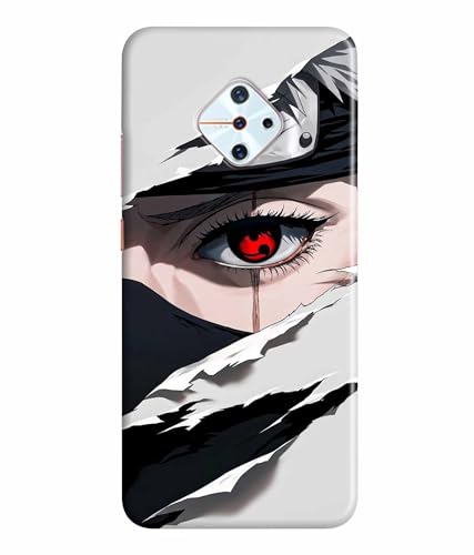 Image of Red Eyes Printed Hard Back Case Cover & Compatible for Vivo S1 Pro (Multicolor) - D1811