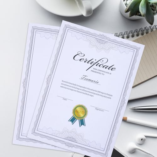 Papier imprimable bleu 12k pour imprimer des diplômes sans faux plis - 5