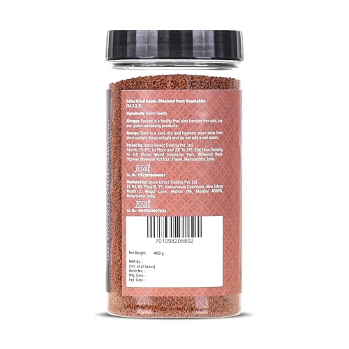 Image of Urban Platter Halim Seeds, 400g (Garden Cress /Aliv Seeds, Protein & Fiber Rich Superfood, Nutrient Dense Seed for Laddoos, Halwa & Traditional Recipes)