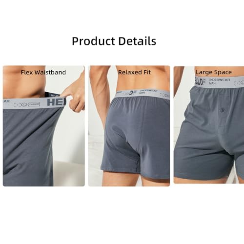 Cotton Men's Boxer Shorts Underwear Sleep Pajamas Multipacks3