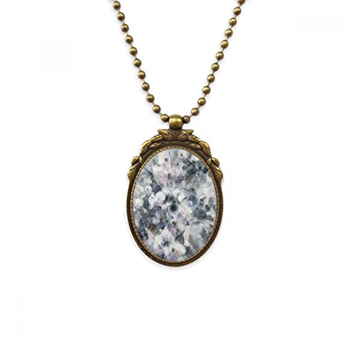 Collier en laiton antique peinture fleur bijoux de luxe au charme vintage