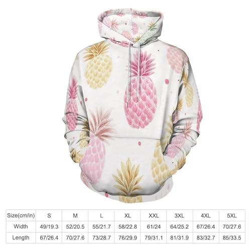 Sweat-Shirt Ananas avec Poche pour Style Ample Confort