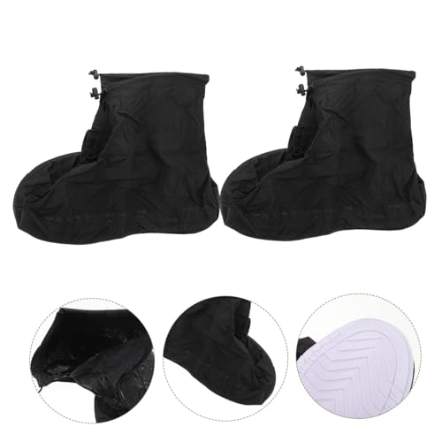 Cubiertas impermeables para botas de lluvia con cremallera y suela antideslizante, reutilizables miniatura 7