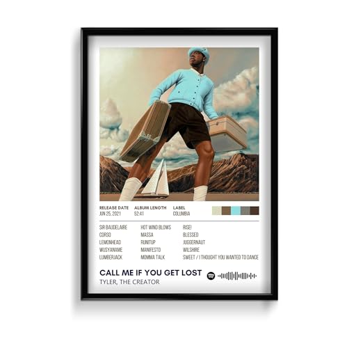 Image of Tyler The Creator Music Poster 13x19 Inch Unframed | 300 GSM Matte Board Paper with Peel & Stick Tape Included | Rap Hip Hop Wall Art | Posters for Wall | Home Decor | Wall Decor Items | Room Decoration Items