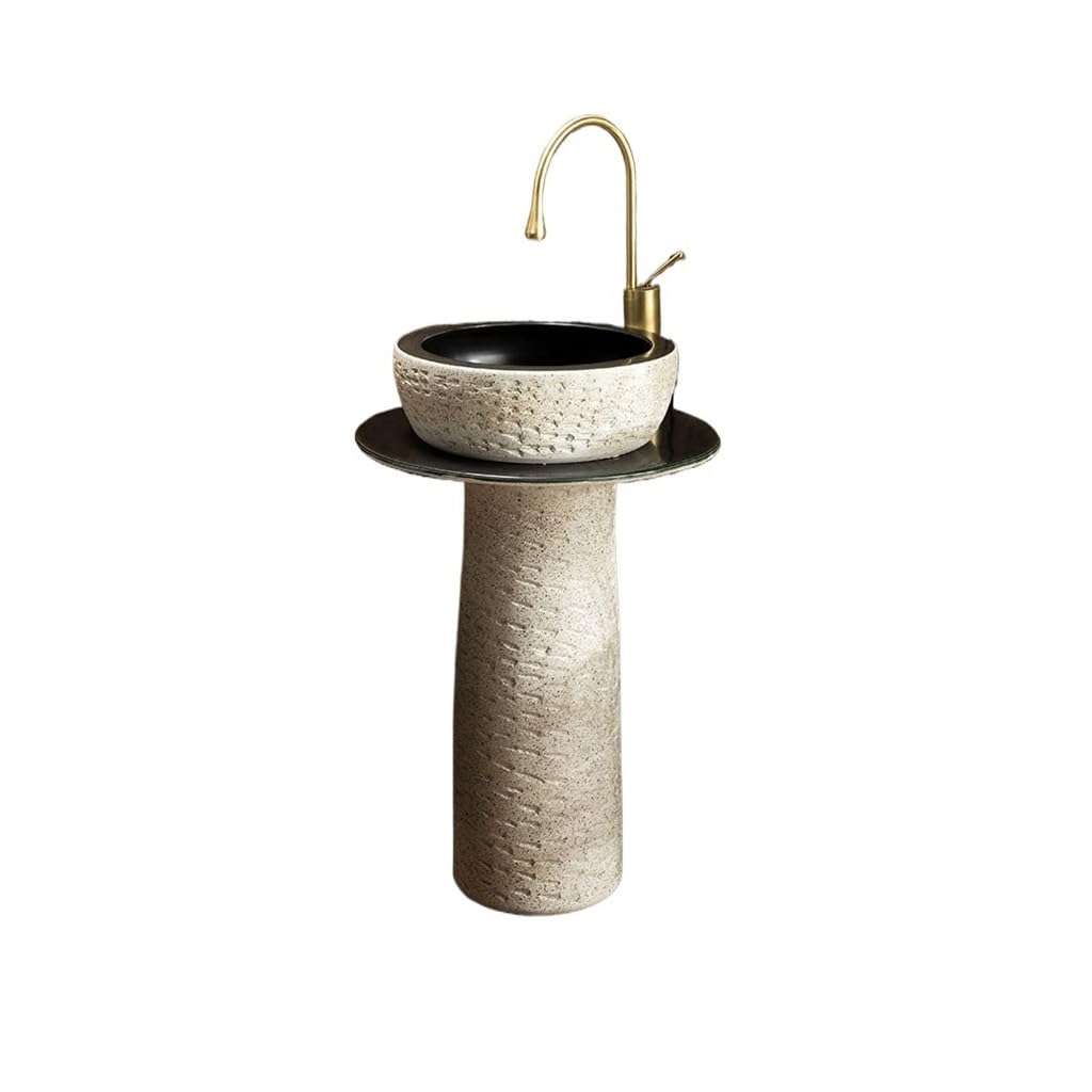 Rkvxcjhdr A Pedestal Sink Vill Garden Outdoor Wash Basin Courtyard Wash Basin, Column Sink Wash Basin Bathroom Sinks