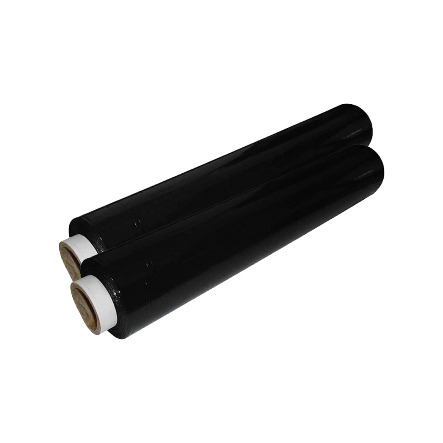 TPZ The Packaging ZoneStrong Pallet Stretch Wrap Cling Film | Tear Resistant | Water & Moisture Proof | 400mm x 250m | Black | 2 Pack