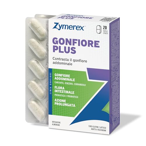 Zymerex GONFIORE PLUS 20 Compresse | Integratore alimentare...