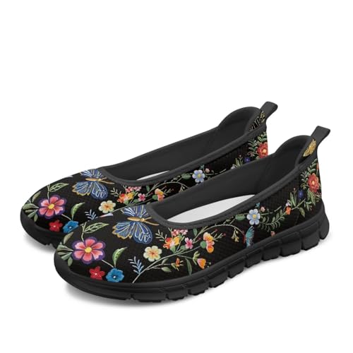 Image of Walking Shoes Women Breathe Mesh Slip On Sneakers Women Comfortable Lightweight