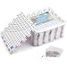 KnitIQ Blocking Mats for Crochet - Extra Thick Crochet Blocking Boards for Crochet, Lace & Needlepoint Projects with 100 T Pins and Storage Bag for Needlework - Pack of 9
