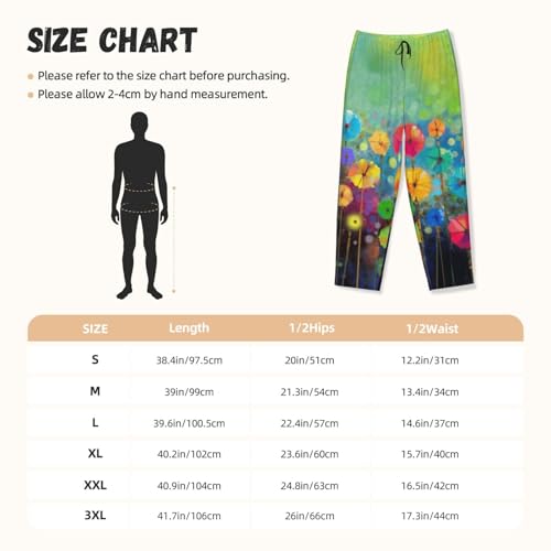 Pantalon de pyjama en polyester doux au style abstrait unique et raffiné - 5