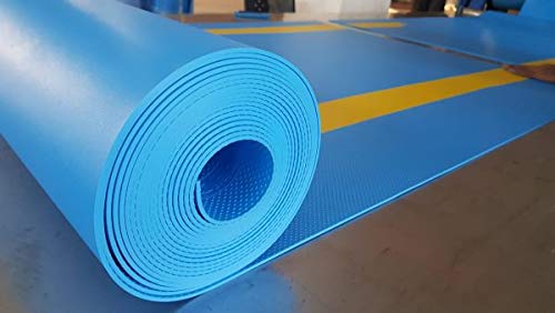 Aicon Electrical Insulating Rubber Mat -11KV (1mtr x 2mtr x 2.5mm Thickness) Blue Colour-image-46