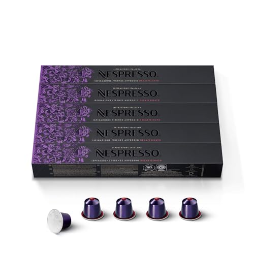 Nespresso Original Cápsulas de Café Descafeinado Arpeggio, 50