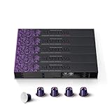 Nespresso Original Cápsulas de Café Descafeinado Arpeggio, 50 Cápsulas para Máquina de Café, Cafetera, Tueste Intenso con Notas de Cacao