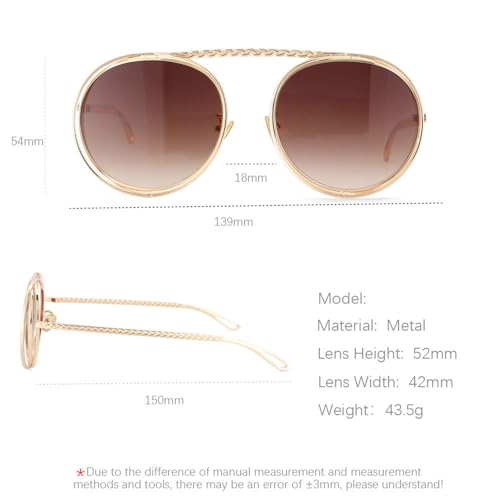 Lunettes rétro steampunk à chaîne pour festivals et sorties urbaines - 5