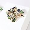 Broche Chouette Mignonne pour Femmes et Filles, décoration de vêtements Tendance et créative - Broche Chouette Bleue #3