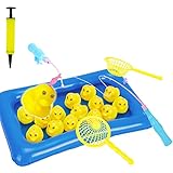 Katutude Magnetische Angelspiel Spielzeug Angelspielzeug Spielset Angeln Ente Fischspielzeug Badewanne Wasserspielzeug Badespielzeug für Jungen Mädchen Kinder Kleinkinder Geschenk