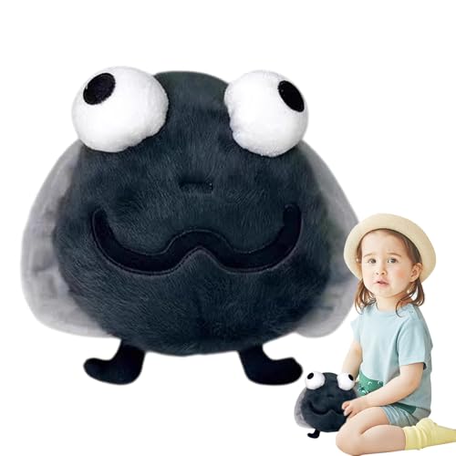 Peluche mosca - Animal de pelucħe mosca | Peluca araña, lindos animales de punto con ojos grandes, peluche divertido, regalo para novio novia, decoración de dormitorio coleccionable