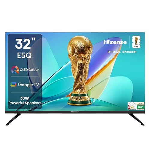 Hisense 80 cm (32 inches) E5Q Series HD Ready Smart QLED Google TV 32E5Q