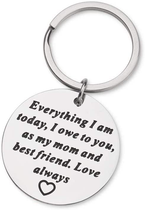 Mom Birthday Gifts for Mother of Bride Wedding Day Keychain from Daughter-image-42