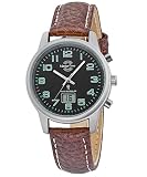 Master Time Funk Quarz Damen Uhr Analog-Digital mit Leder Armband MTLA-10762-22L
