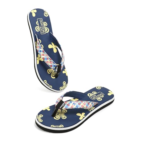 Doctor Walk Flip Flop for Women | Soft Comfortable | Breathable | Fashionable | Stylish | Trendy | Super soft | Lightweight | Anti-Slip Sole | Indoor & Outdoor | (DW-027) (Blue-06) (B0CT56TQMS) Amazon Price History, Amazon Price Tracker