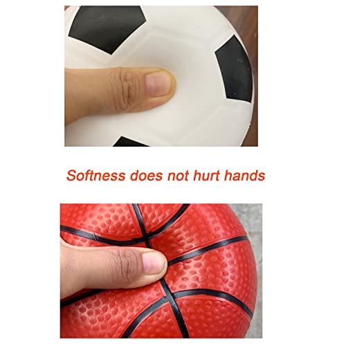 Spdtech Sports Balls With Hand Pump For Kids And Toddlers - (Pack Of 2) 6-Inch Diameter Rubber Sport Ball Set Includes Soccer Ball, Basketball For Fun Outdoors And Backyard #TOP3