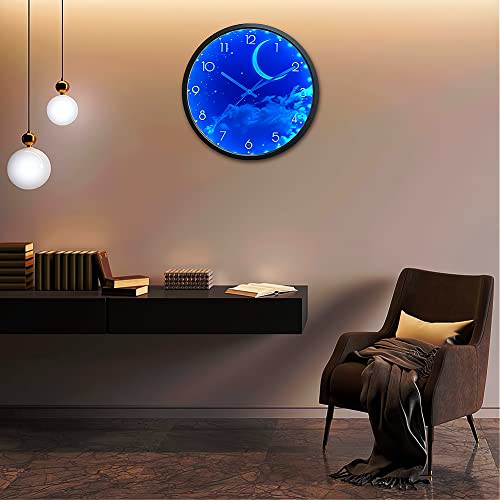 Ocest 15268-BUM2 Night Light Wall Clock For Bedroom thumb #6