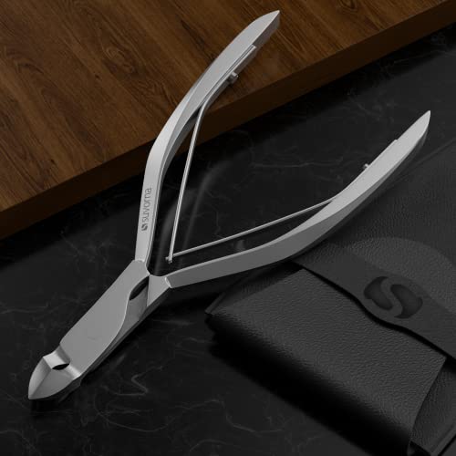 Alicate de cutícula Suvorna, cortador de cutícula profissional, removedor de cutícula de unha, corta