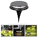 Zerodeko Solar Ground Lamp Outdoor LED In-ground Warm Light Garden Lawn Solar Lighting Tool for Yard Pathway Landscape