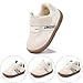 Baby Boy Girl Shoes Toddler Lightweight Sneakers Non Slip Infant First Walking Shoes Trainers 6 12 18 24 Months(12-18 Months, C-Beige)