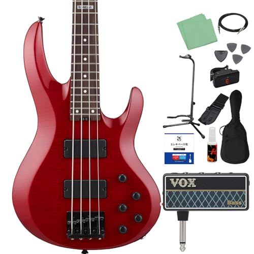 BanG Dream! BTL LISA ベース 初心者12点セット 【ヘッドホンアンプ付】 ESP×バンドリ! ロゼリア 今井リサ バンドリ