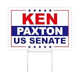 Ken Paxton Yard Sign – 18"x12" Yard Sign With H-Stake | Double-Sided Corrugated Plastic Outdoor Lawn Sign | US Senate Texas for Campaign Signs