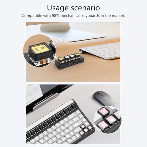 Touches transparentes pour clavier personnalisé et setup gaming