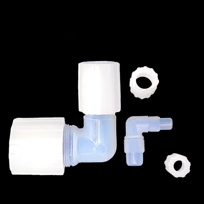 PFA Reducing Elbow 90° Flared Elbow - PFA Pipe Fittings for Laboratory Use,1pcs
