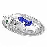 SOLUFLO LLVet G Infusionsbesteck/Infusionsschlauch/Infusionsset für intravenöse Schwerkraftinfusion mit Durchflussregler, latexfrei & DEHP-frei, mit Zuspritzmöglichkeit, Schlauchlänge 150cm (20)
