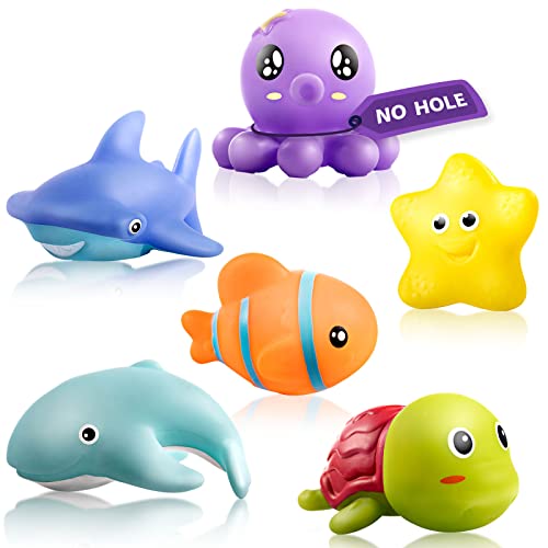 Hely Cancy Infant Bath Toys for 18 Months – No Hole Animal Bathtub Toys, Baby Bath Tub Toys