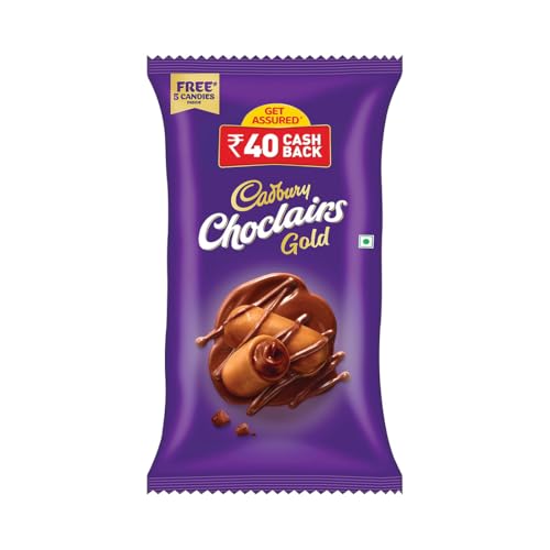 Image of Cadbury Choclairs Gold Candy, 588 g (105 Candies)