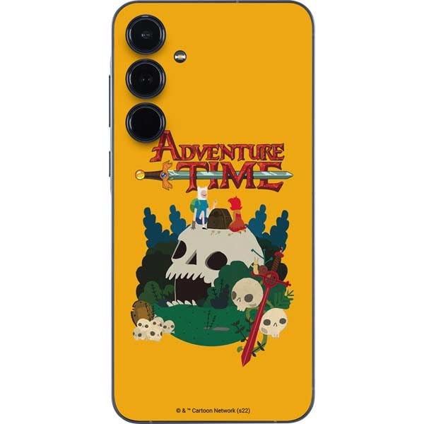 Skinit Decal Phone Skin Compatible with Galaxy A36 5G - Officially Licensed Adult Swim Adventure Time Cave of Skulls Design