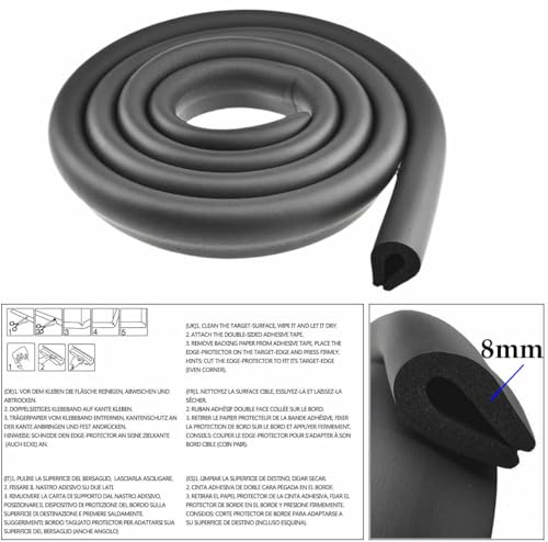 Protection de table en mousse noire pour sécuriser le salon - 6