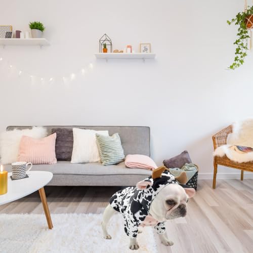 Disfraz de vaca para perro talla S en algodón suave miniatura 5