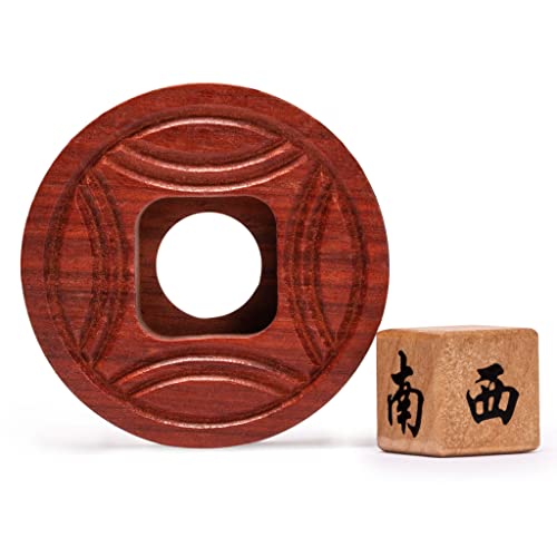 Indicador de Viento de Madera para Mahjong miniatura 3