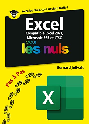 Excel 2021 pas à pas pour les Nuls: Livre d'informatique, Apprendre à utiliser le logiciel Excel pour les débutants, Progresser rapidement sur le tableur du...